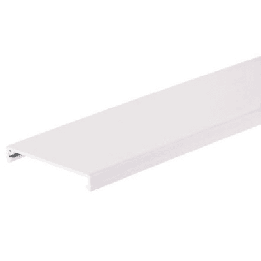Tapa para Canaleta Ranurada, de 31.8 mm de Ancho, 1828.8 mm de Largo, Color Blanco