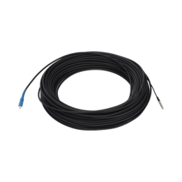 Rollo de Fibra Óptica Drop Redonda G657A2 Monomodo Simplex de 50 Metros (164 Pies) con Conectores SC/UPC-SC/UPC para