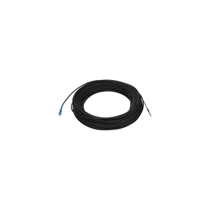 Rollo de Fibra Óptica Drop Redonda G657A2 Monomodo Simplex de 50 Metros (164 Pies) con Conectores SC/UPC-SC/UPC para