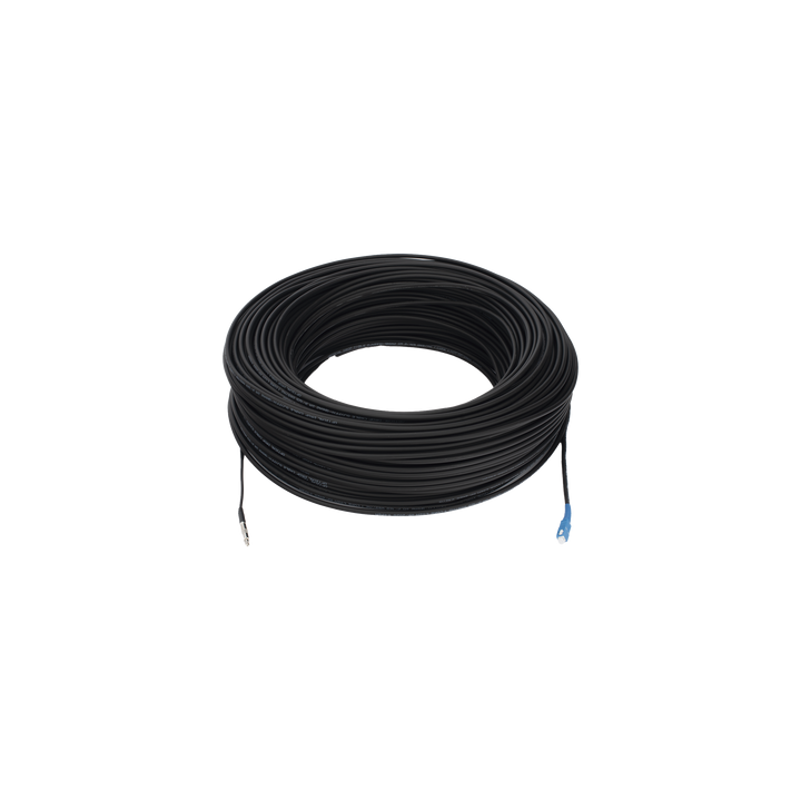 Rollo de Fibra Óptica Drop Redonda G657A2 Monomodo Simplex de 200 Metros (656.17 pies) con Conectores SC/UPC-SC/UPC
