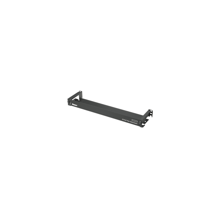 Organizador de Cables Frontal, para Panel de Fibra Óptica HD Flex, de 1 UR, Color Negro