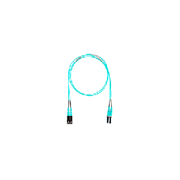 Jumper de Fibra Optica Multimodo 50/125 OM3, LC-SC Duplex, OFNR (Riser), Color Aqua, 15 Metros (49.21 Pies)