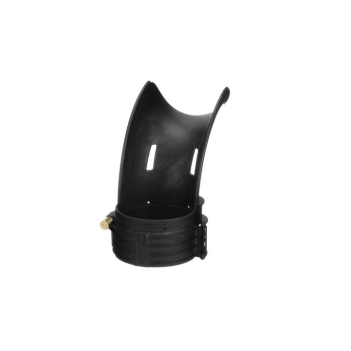 Conducto tipo cascada Tak-Ty™, 4 in, negro