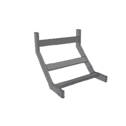 (CHCVIT1X12EPK) CURVA VERTICAL INTERIOR TUBULAR 1.5 DE PERALTE X 12 ANCHO PINT EPOx COLOR NEGRO, INCLUYE COPLes y