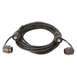 Patch Cord Cat6A IndustrialNet, UTP, Con Plug Industrial y Tapa en Cada Extremo, 1 Metro (3.28 Pies)