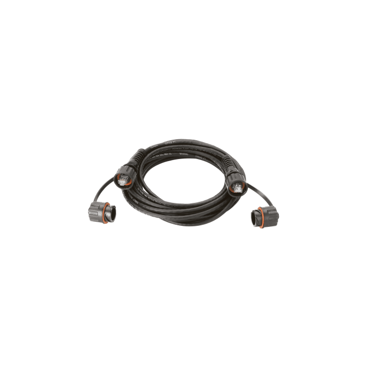 Patch Cord Cat6A IndustrialNet, UTP, Con Plug Industrial y Tapa en Cada Extremo, 1 Metro (3.28 Pies)
