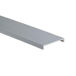 Tapa para Canaleta Ranurada, de 23.9 de Ancho, 1830 mm de Largo, Color Gris
