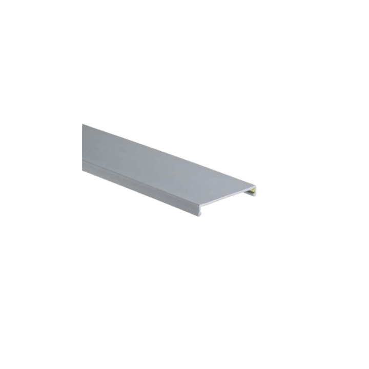 Tapa para Canaleta Ranurada, de 23.9 de Ancho, 1830 mm de Largo, Color Gris