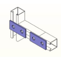 Conector 9 cm, 2 Perforaciones.