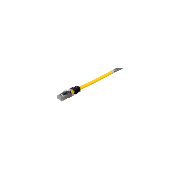 Patch Cord Cat6A, Blindado S/FTP, CM/LS0H, 3 Metros, Color Amarillo