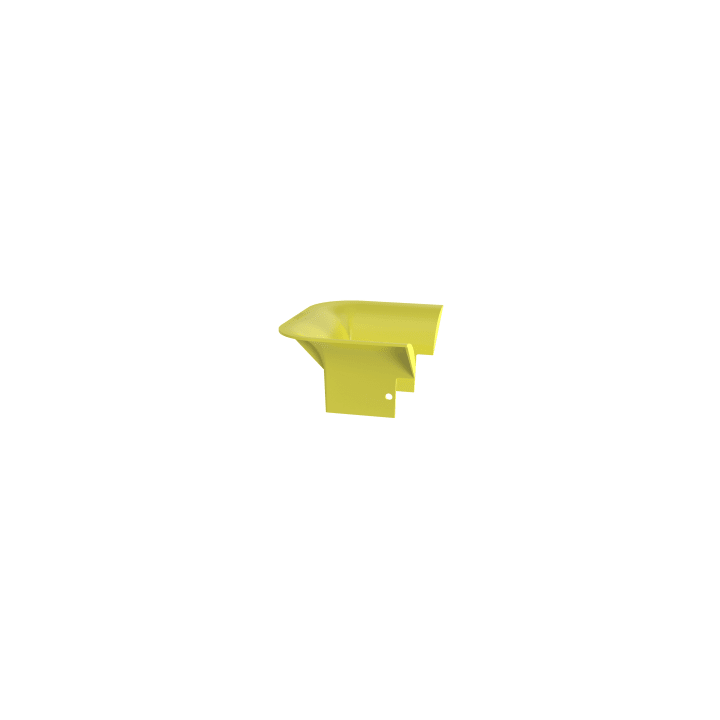 Accesorio de Control de Radio de Curvatura, Para Bajadas de Cable con Canaletas FiberRunner 4x4, Color Amarillo