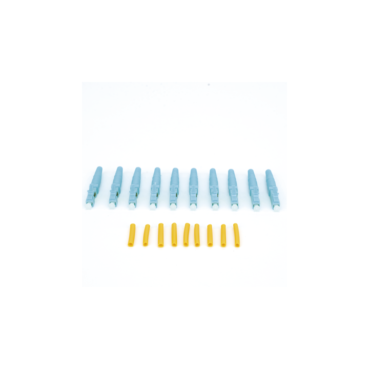 Conector de Fibra Óptica Pre-pulido Re-terminable Multimodo LC/UPC 900um, 2.0 mm, 3.0 mm (Paquete 10 Piezas)