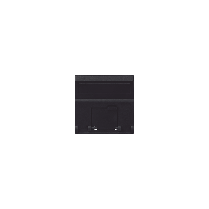 (K80MD64/14) Placa Voz y Datos Inclinada con Guardapolvo y Adaptador para RJ45 Keystone - Color Grafito