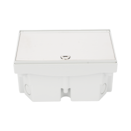 Caja de Suelo Estanca IP66 para Interior y Exterior / Protección contra Polvo y Agua / Sistema de Drenaje Integrado /
