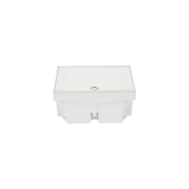 Caja de Suelo Estanca IP66 para Interior y Exterior / Protección contra Polvo y Agua / Sistema de Drenaje Integrado /