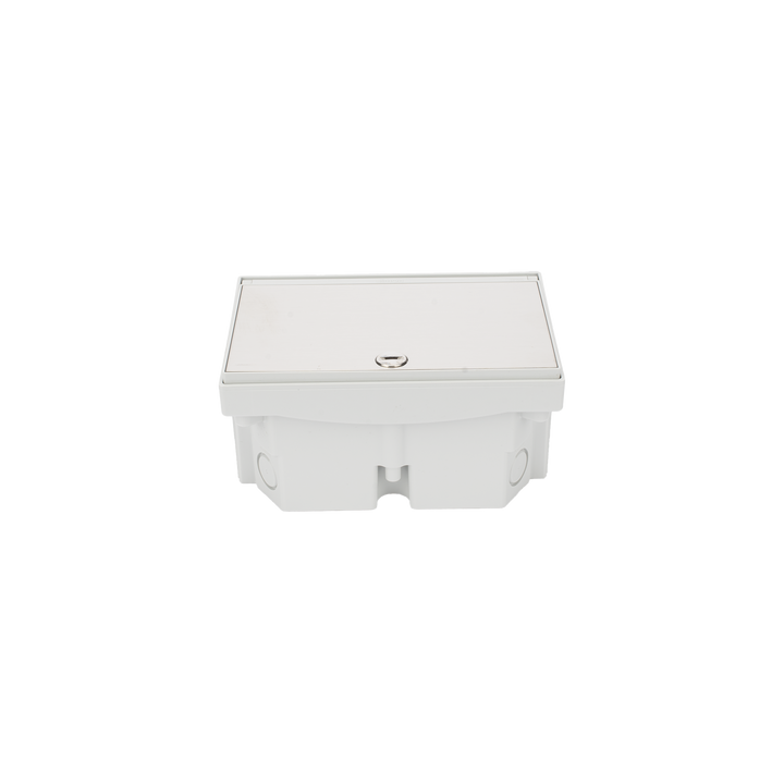 Caja de Suelo Estanca IP66 para Interior y Exterior / Protección contra Polvo y Agua / Sistema de Drenaje Integrado /