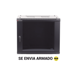 Gabinetes PRECISION, Con Puerta Perforada, de 19in, 6UR, 450mm de Profundidad, Color Negro