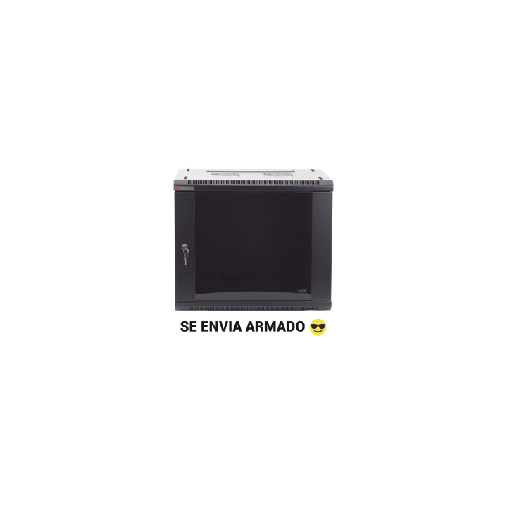 Gabinetes PRECISION, Con Puerta Perforada, de 19in, 6UR, 450mm de Profundidad, Color Negro