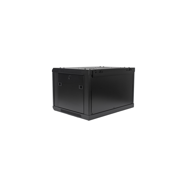 Gabinetes PRECISION, Con Puerta Perforada, de 19in, 6UR, 450mm de Profundidad, Color Negro