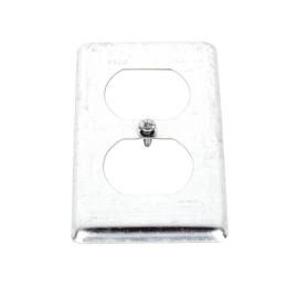 Tapa Metálica 4"X2"/ Para tomacorriente Duplex.
