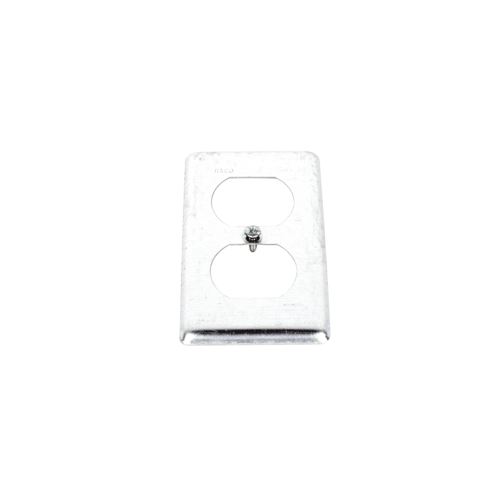 Tapa Metálica 4"X2"/ Para tomacorriente Duplex.