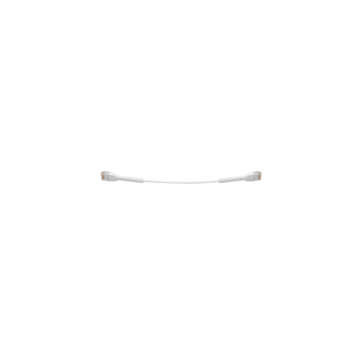 UniFi Ethernet Patch Cable Cat6 de 22 cm (8.66 pulgadas), Color Blanco
