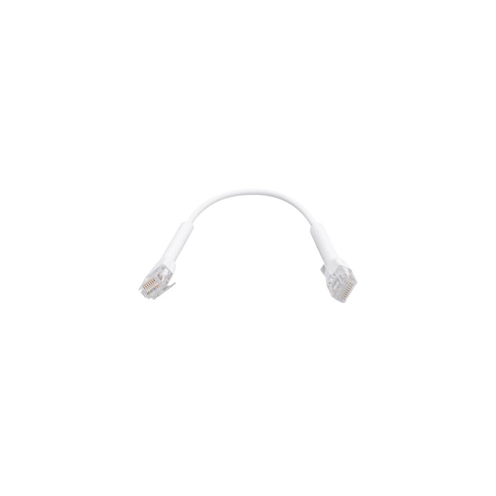 UniFi Ethernet Patch Cable Cat6 de 22 cm (8.66 pulgadas), Color Blanco