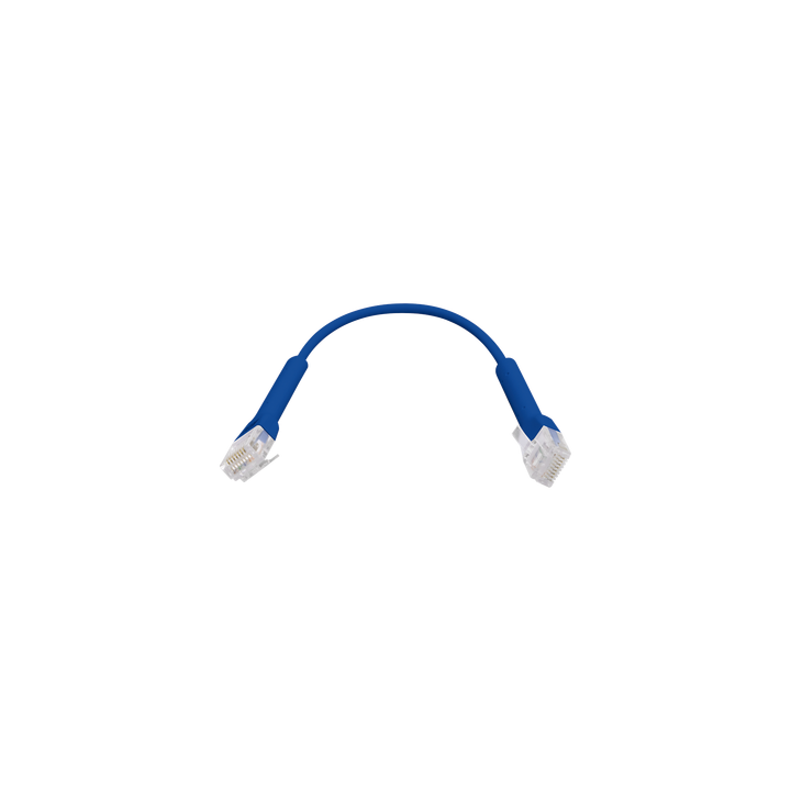 UniFi Ethernet Patch Cable Cat6 de 22 cm (8.66 pulgadas), Color Azul