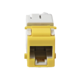 Jack Ultramax Cat6, UTP, Tipo Keystone, Color Amarillo, Punch Down