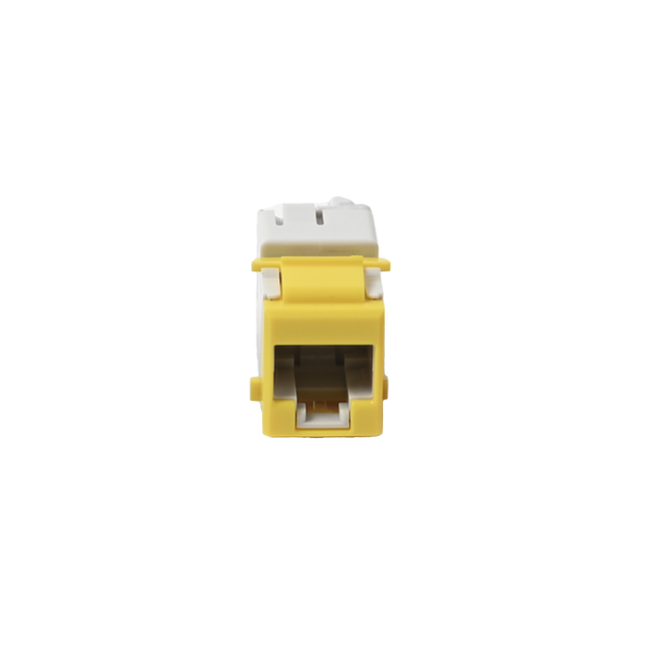 Jack Ultramax Cat6a, Utp, Tipo Keystone, Color Amarillo, Punch Down