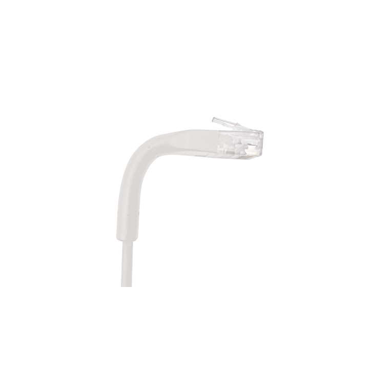 Mini Patch Cord Cat6 Ultra Slim 18 cm (7.09 Pulgadas) Blanco ? Ahorra Espacio sin Organizadores, con Bota Flexible