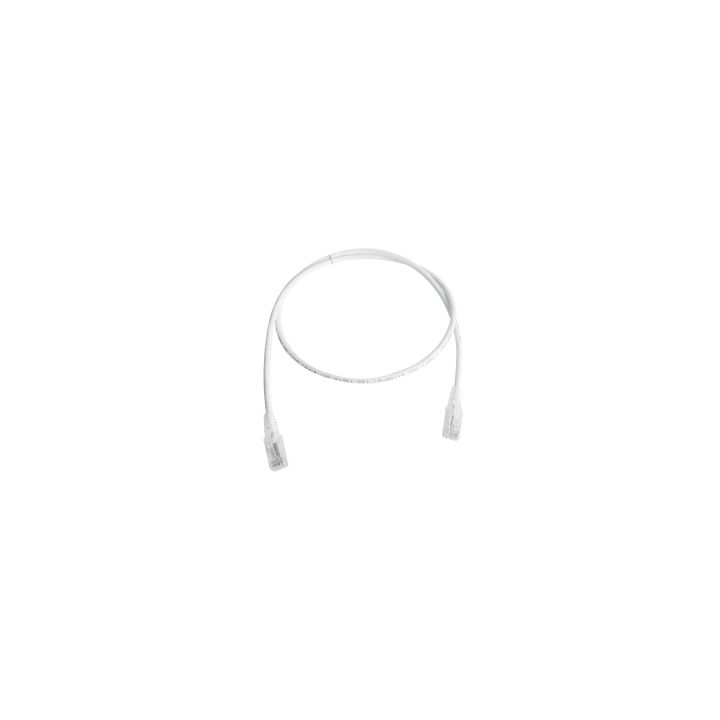 Patch Cord MC5 Modular Cat5e UTP, CM/LS0H, 0.91 Metros (3 Pies), Color Blanco, Versión Bulk (Sin Empaque Individual)