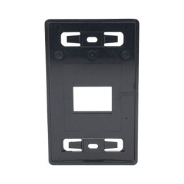 Placa de Pared Modular MAX, de 2 Salida, Color Negro