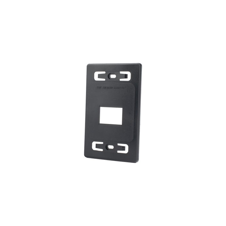 Placa de Pared Modular MAX, de 2 Salida, Color Negro