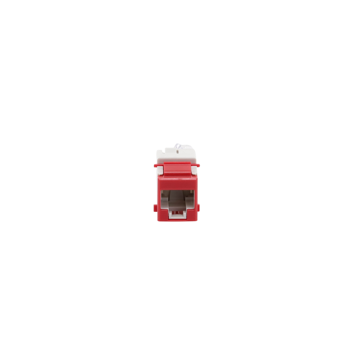 Jack Ultramax Cat6, UTP, Tipo Keystone, Color Rojo, Punch Down