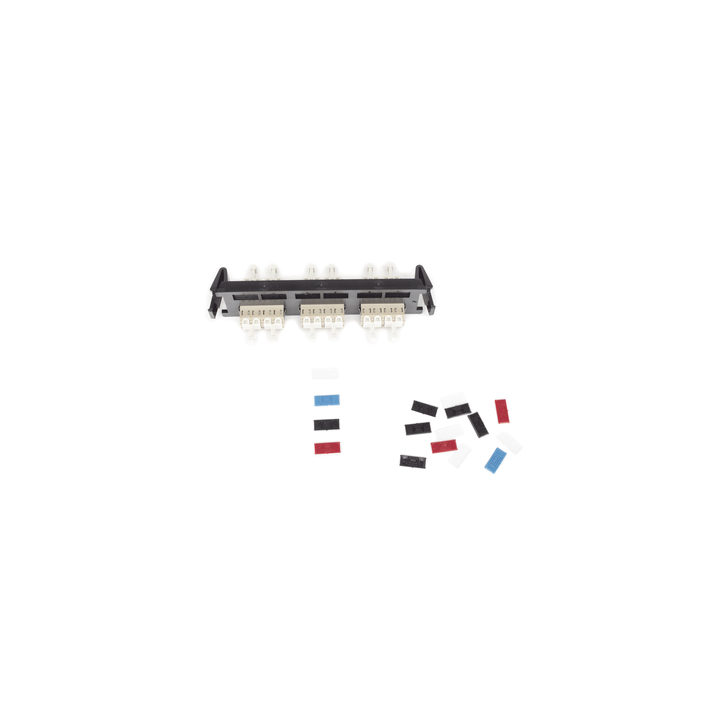 Placa Acopladora de Fibra Óptica Quick-Pack, Con 3 Conectores LC Quad (12 Fibras), Para Fibra Multimodo, Beige