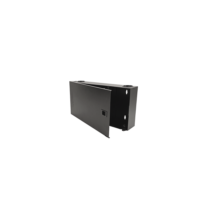 (Lvw-F4-01) Fiber, Enclosure, Lightverse, Wall Mount, Fixed Access, 4 Openings, Black