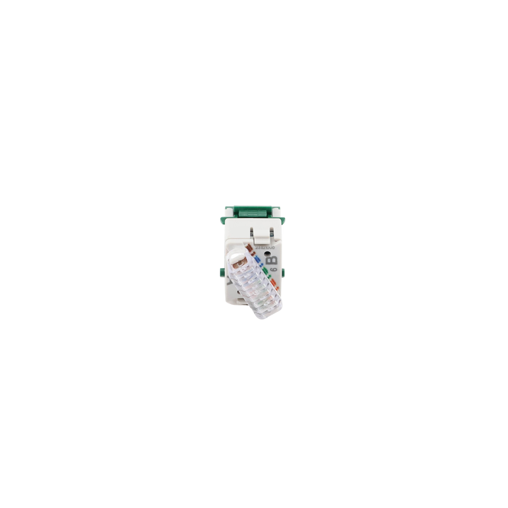 Jack Ultramax Cat6, UTP, Tipo Keystone, Color Verde, Punch Down