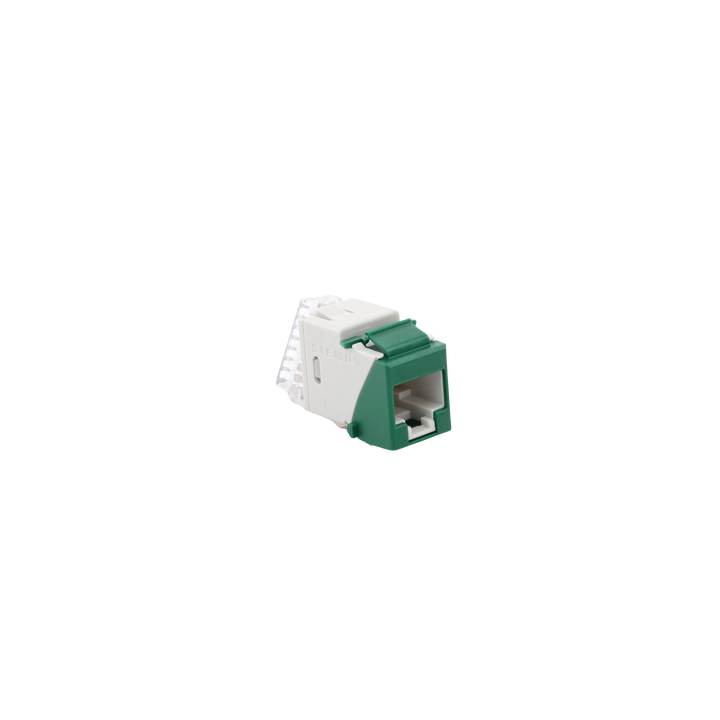 Jack Ultramax Cat6, UTP, Tipo Keystone, Color Verde, Punch Down