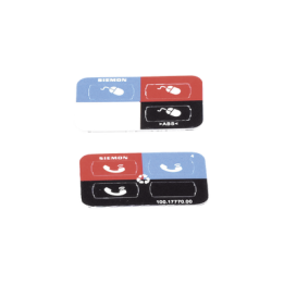 Icono Ultramax para Identificación de Jacks, Color Negro, Bolsa con 100 Piezas