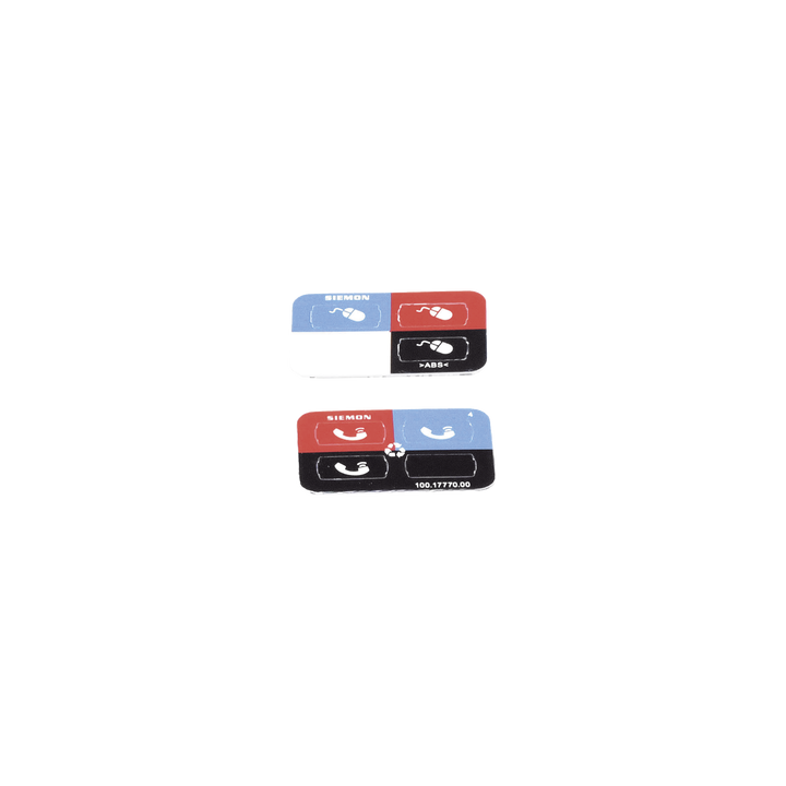 Icono Ultramax para Identificación de Jacks, Color Negro, Bolsa con 100 Piezas