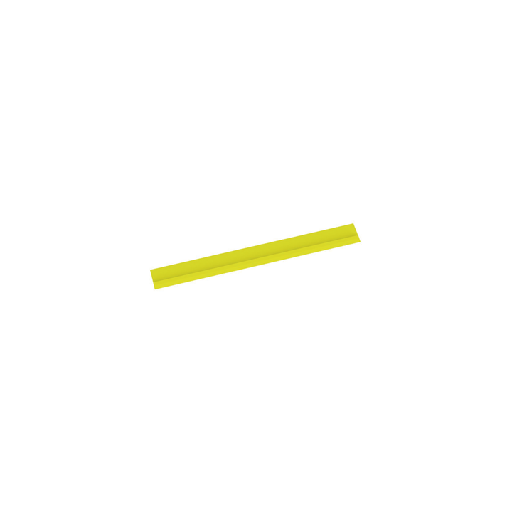 Tapa Con Bisagra a Presión Para Canaleta FiberRunner™ FR12X4YL6, de PVC Rígido, Color Amarillo, 1.8 m de Largo