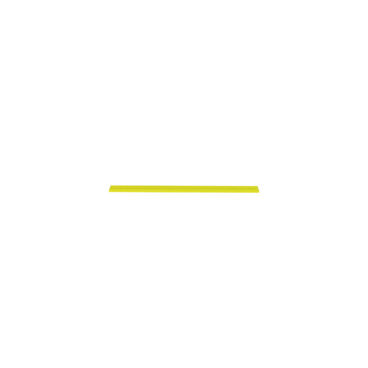 Tapa Con Bisagra a Presión Para Canaleta FiberRunner™ FR12X4YL6, de PVC Rígido, Color Amarillo, 1.8 m de Largo