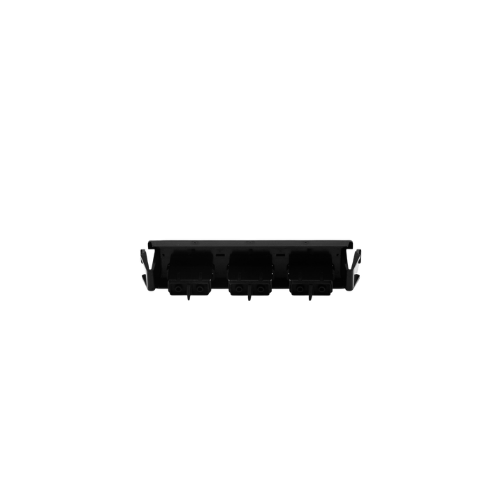 Placa Acopladora de Fibra Óptica Quick-Pack, Con 3 Conectores SC Duplex (6 Fibras), Negro