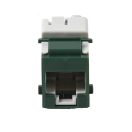 Jack Ultramax Cat6A, UTP, Tipo Keystone, Color Verde, Punch Down