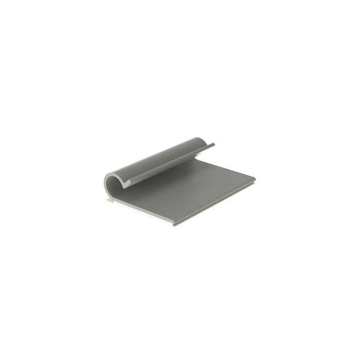 Clip Adhesivo Tipo J, Para Cables de Hasta 7.9 mm de Diámetro, Uso Interior, Color Gris, Paquete de 100pz