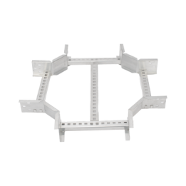 Derivación "X" Horizontal de Aluminio Perfil Z / Peralte 3 1/4" / Ancho 9"/ Radio 8" / Incluye Tornillería