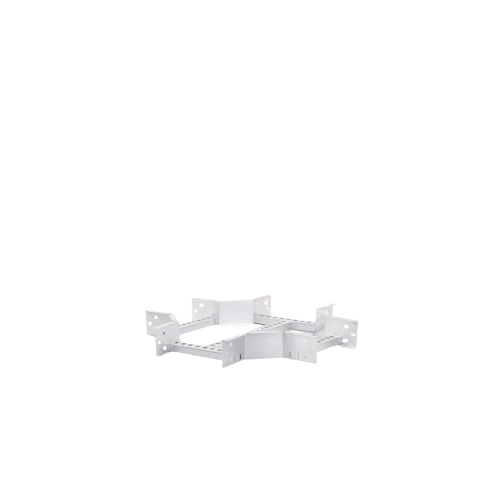 Derivación "X" Horizontal de Aluminio Perfil Z / Peralte 3 1/4" / Ancho 9"/ Radio 8" / Incluye Tornillería