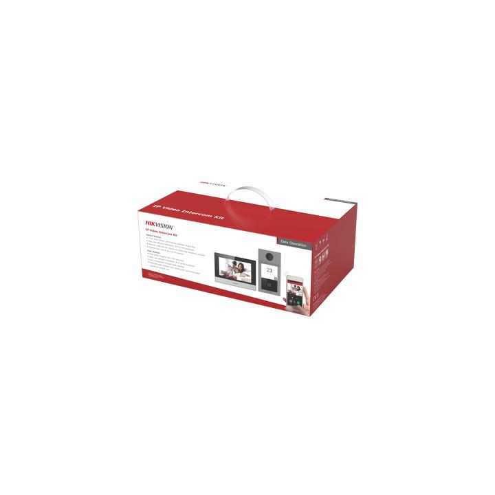 Kit de Videoportero IP PoE Estandar con llamada a App de Smartphone (Hik-Connect) / Apertura con Tarjeta MIFARE /