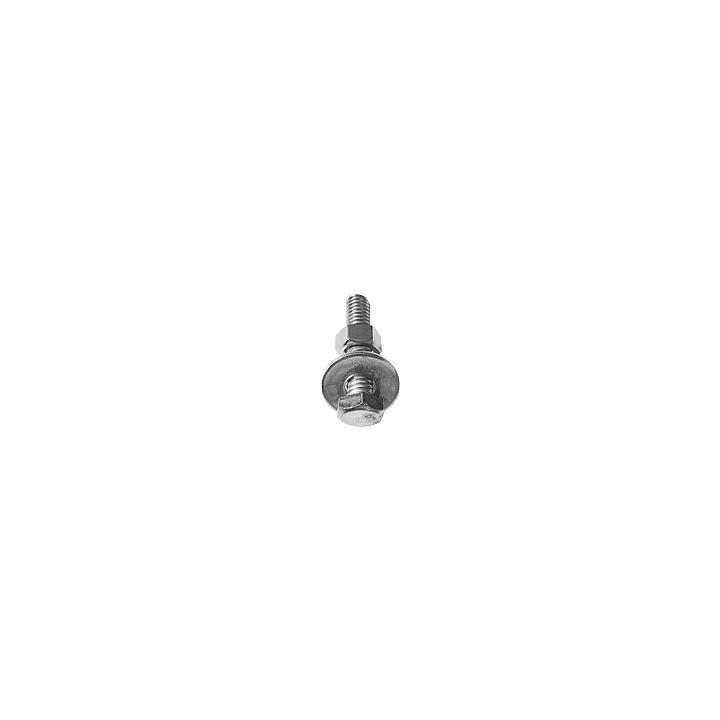 Tornillo cabeza hexagonal de 1/4" x 3", con acabado Electro Zinc (No incluye tuerca, ni arandela)